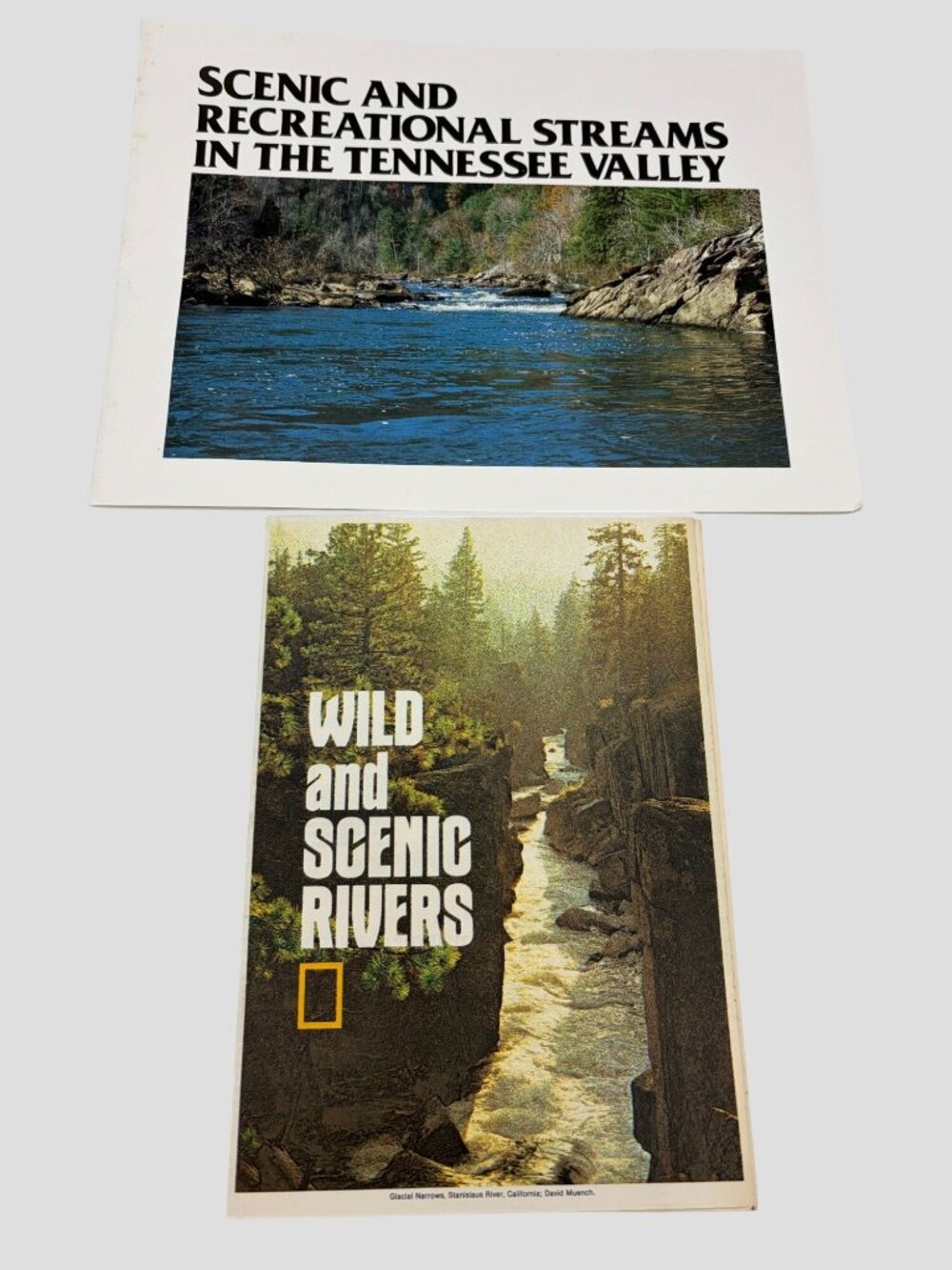 1977 National Geographic Wild Scenic Rivers Map 1983 TVA Tennessee Streams Lot